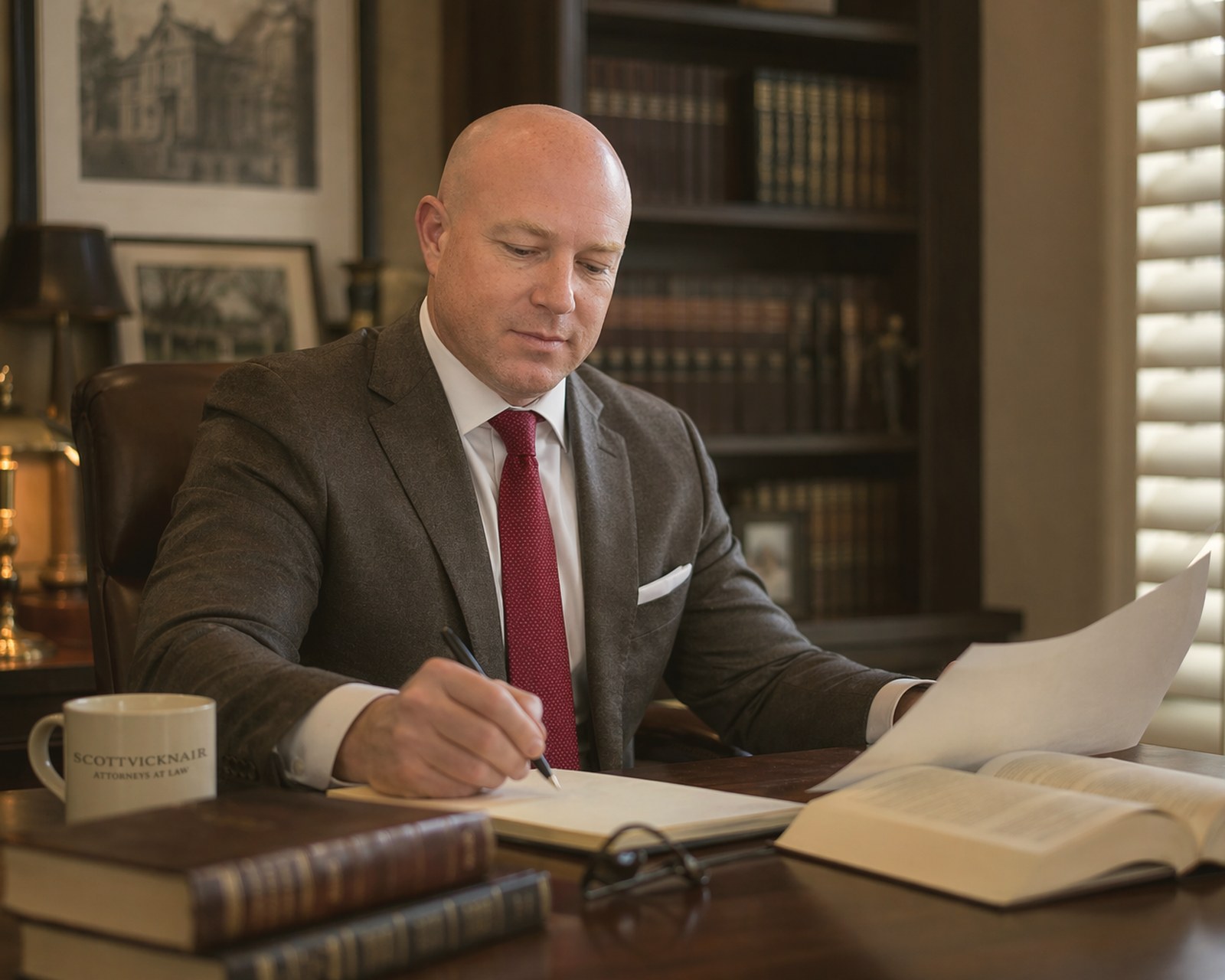 Brad P. Scott at work &mdash; Louisiana Succession Attorney.