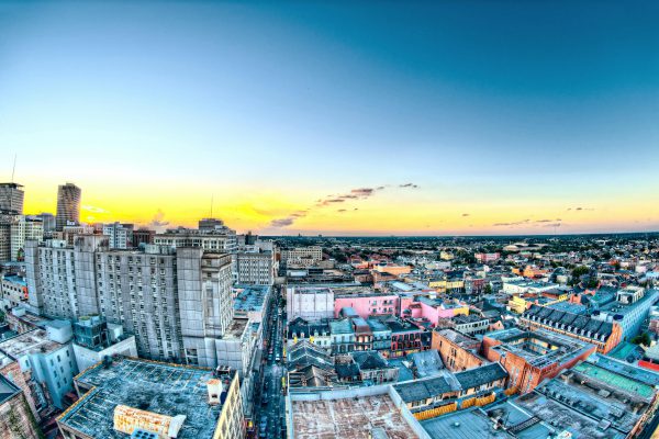 New Orleans cityscape representing local succession services