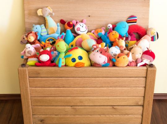toys in a toy box